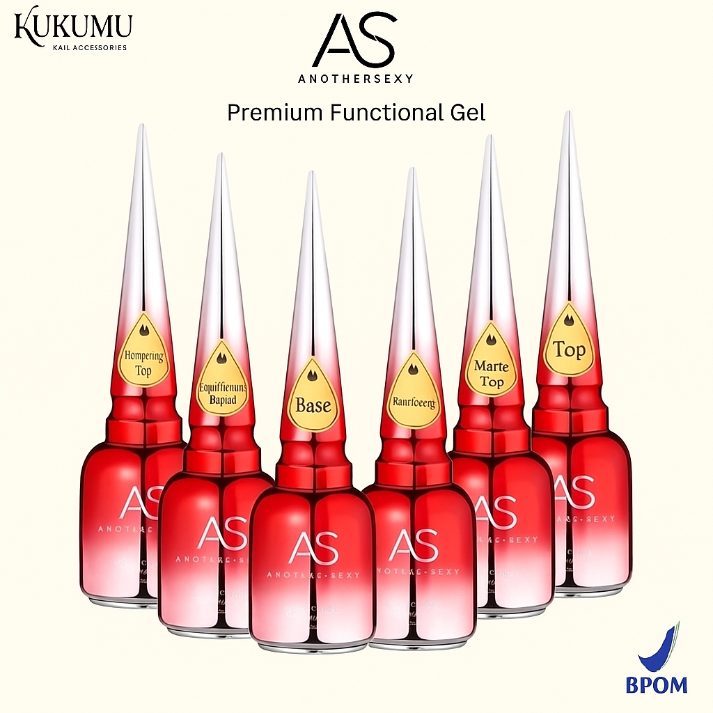 AS Top Coat Base Gel 15ml Base Coat / Top Coat / Primer / Matte Top / Diamond Top / Reinforce Gel Na