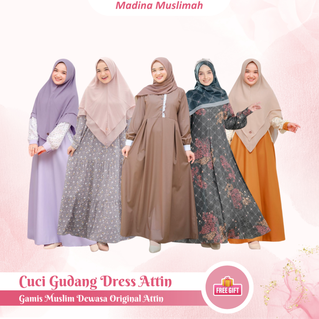 Cuci Gudang Gamis Original Attin