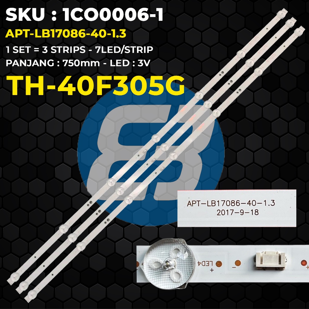 Backlight TV PANASONIC 40 Inch TH-40F305G APT-LB17086-40-1.3