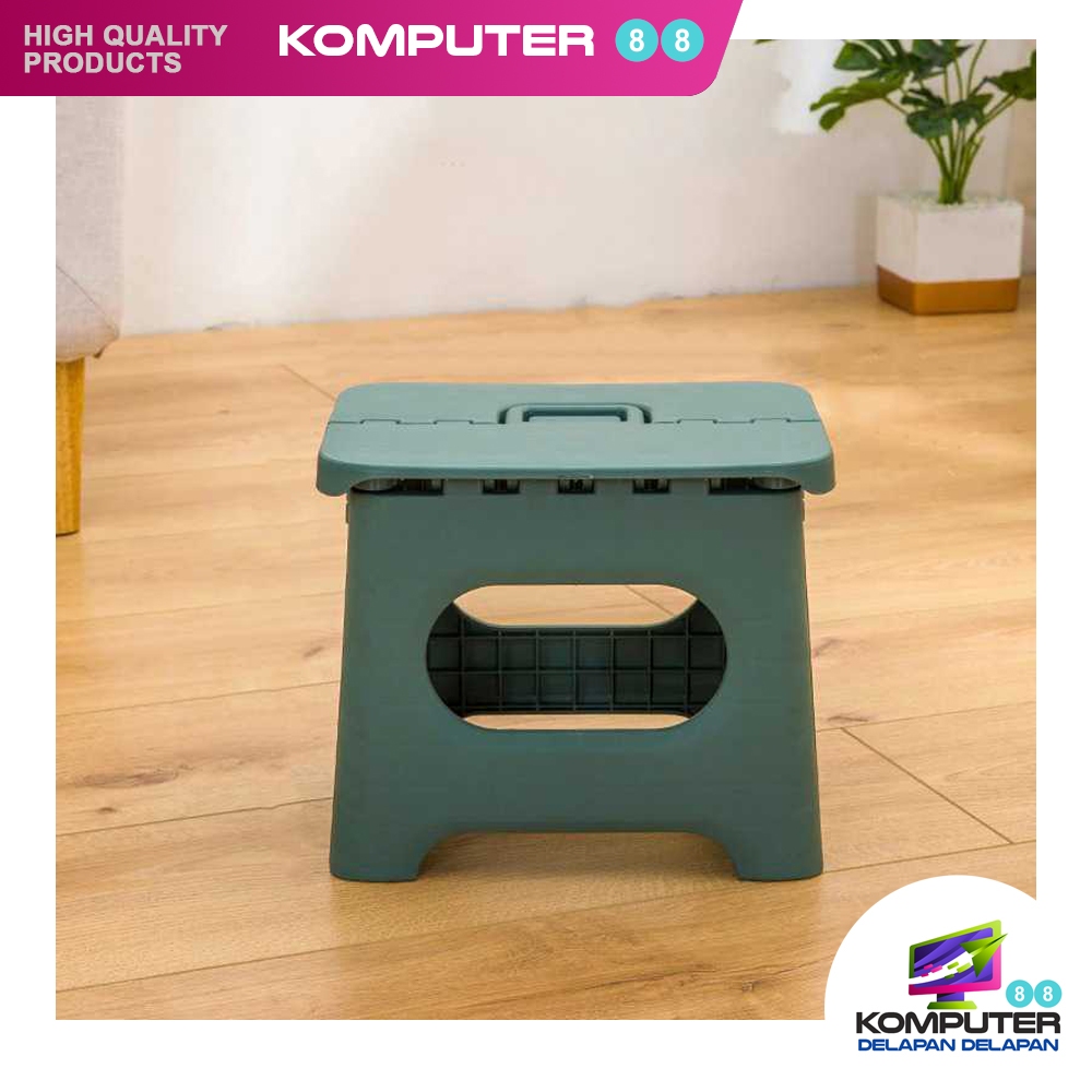 Bangku Dingklik Kursi Duduk Lipat Jongkok Plastik Portable Furniture Lantai Tangga Dapur Portabel Ba