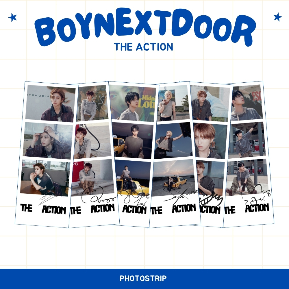 PHOTO STRIP BOY NEXT DOOR THE ACTION FOTO STRIPS KPOP UNOFFICIAL JAEHYUN SUNGHO TAESAN LEEHAN