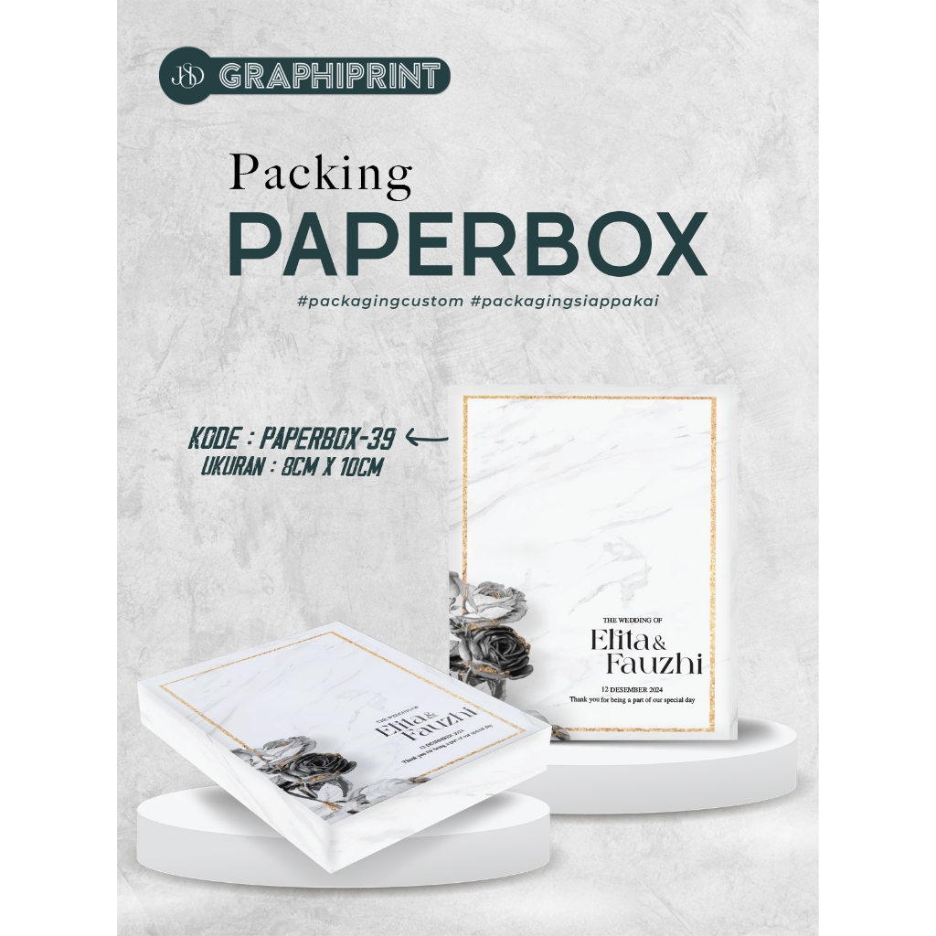 Packaging Souvenir Paper Box Desain Custom | Kemasan Souvenir Dompet Kartu Card Holder