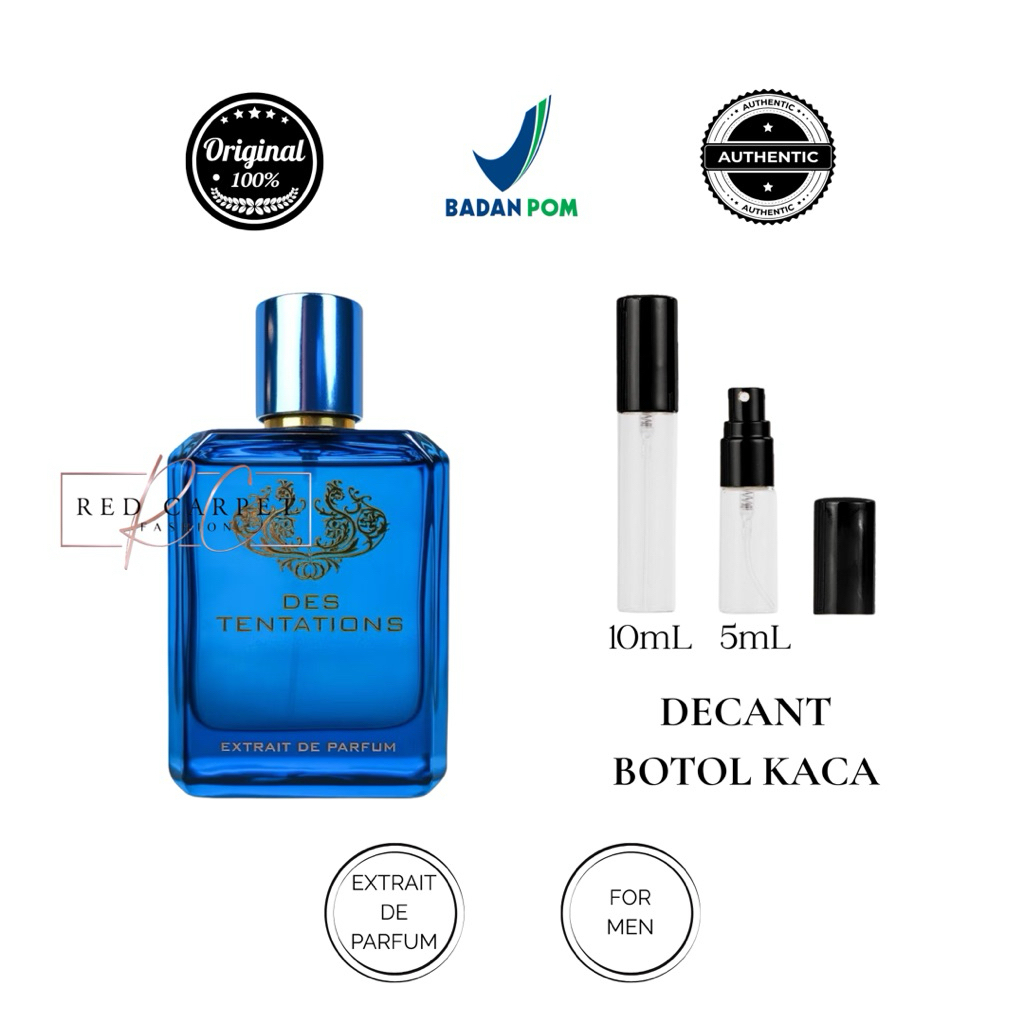 DECANT / SHARE / TESTER FRAGRANCE WORLD DES TENTATIONS / DES TENTATIONS FLAME / DES TENTATIONS STAR 