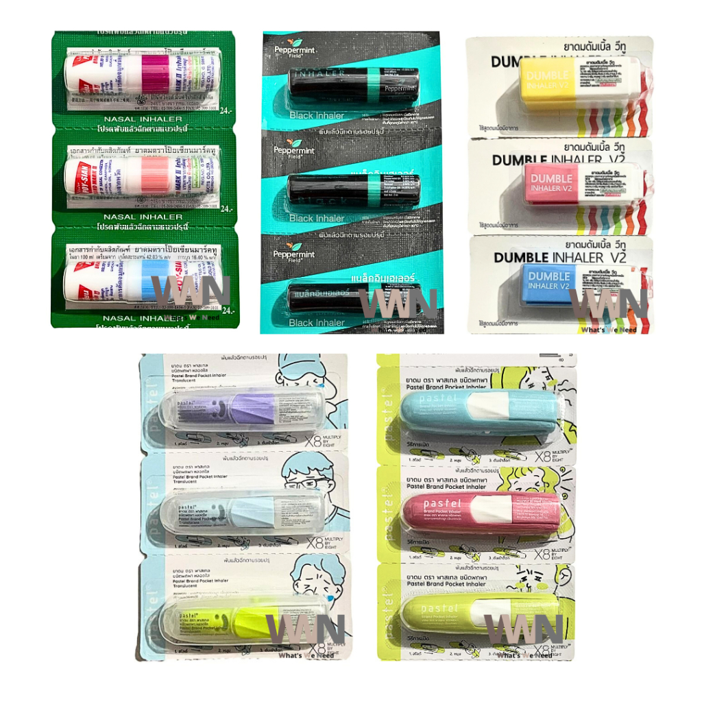 Pastel Pocket Inhaler 2in1 Original Thailand BamBam Lisa BlackPink / Inhaler Poy Sian / Peppermint I