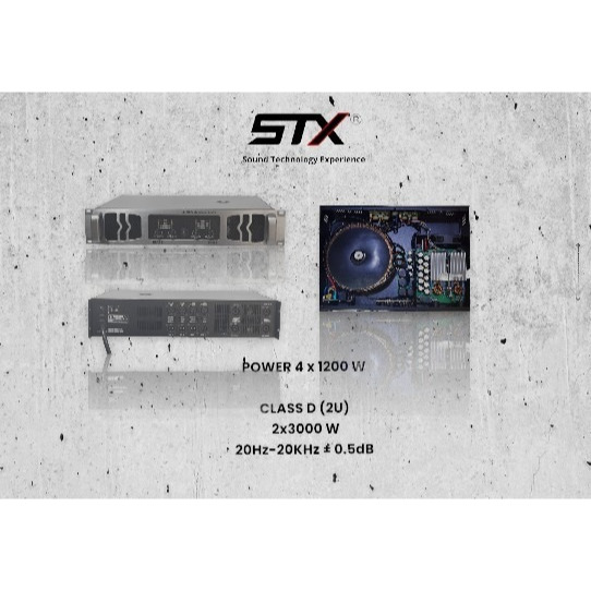 STX POWER Class D 4*1200 W 8Ohm 412