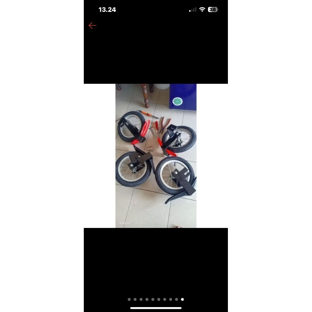 preloved roda bantu sepeda listrik uk 14inch/16inch