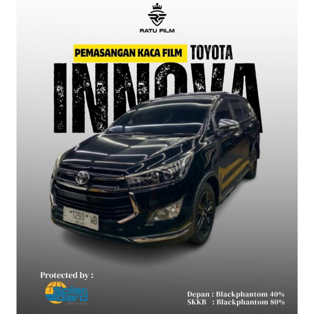 kaca film solar gard black phantom full