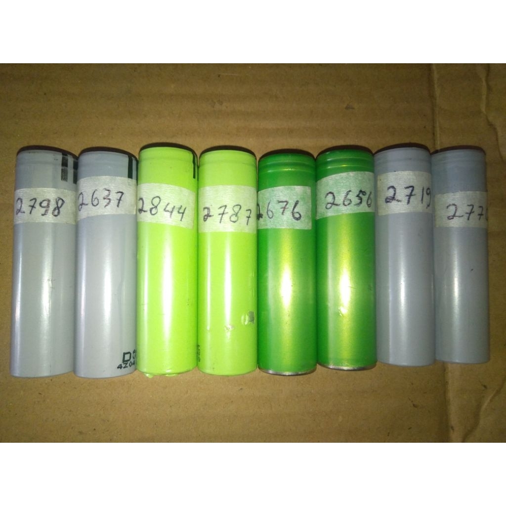 Batre Baterai Battery 18650 2400-2500+2600-2800+3000-3200 Mah Original Termurah Bekas Copotan Laptop