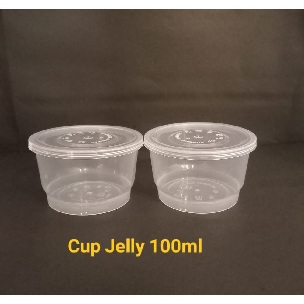Cup Pudding/ Cup Dessert 100ML dan 150ml Bulat dengan tutup ANTI BOCOR
