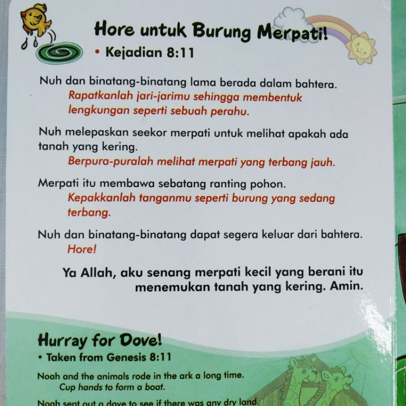 Cerita Anak Kristen - Alkitab Kecil : Cerita Tentang Binatang