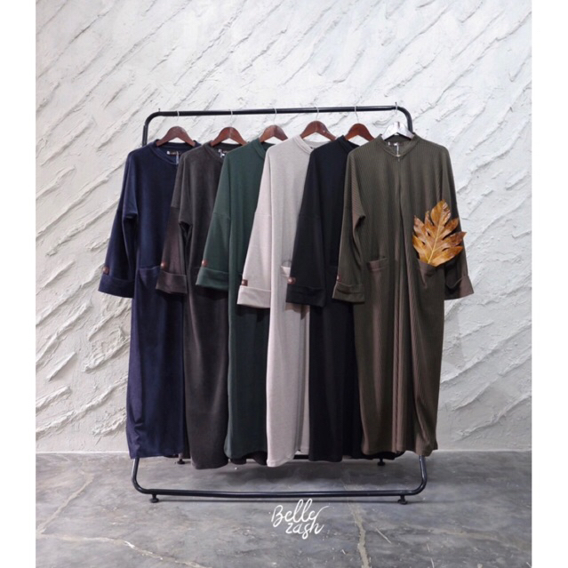 Preloved Autumn Abaya Bellezash Cordugrey sz M