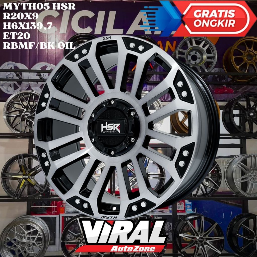 Velg Mobil Ring 20 HSR MYTH05 R20 COCOK UNTUK PAJERO FORTUNER MUX EVEREST