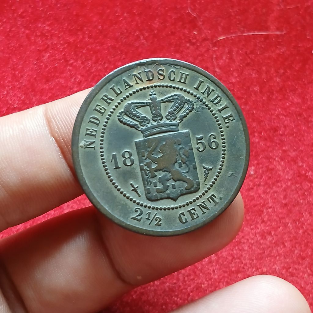 Koleksi Temuan Sungai Koin Benggol 2,5 Cent Nederland Indie th.1856