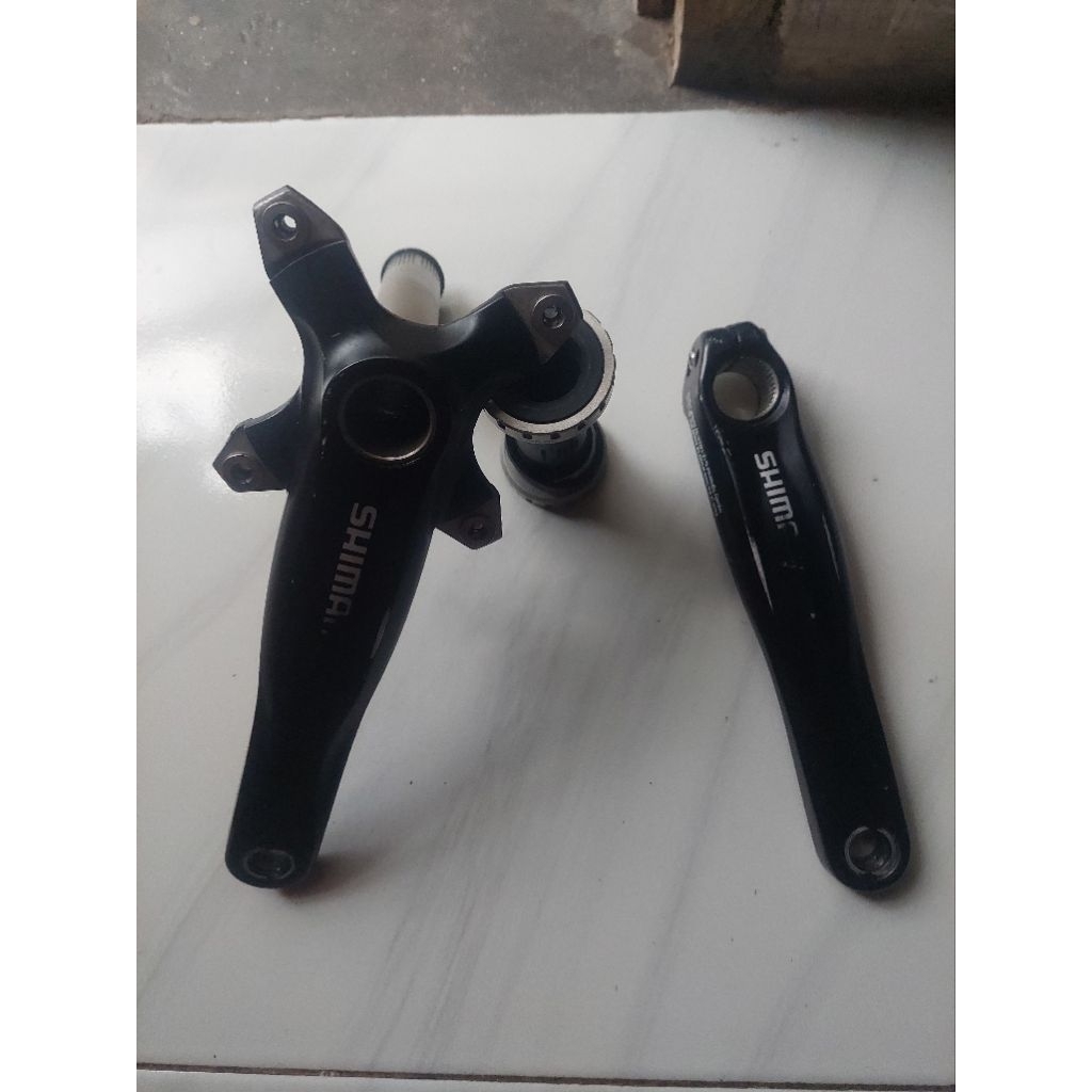 crank shimano deore arm 175 bcd 104