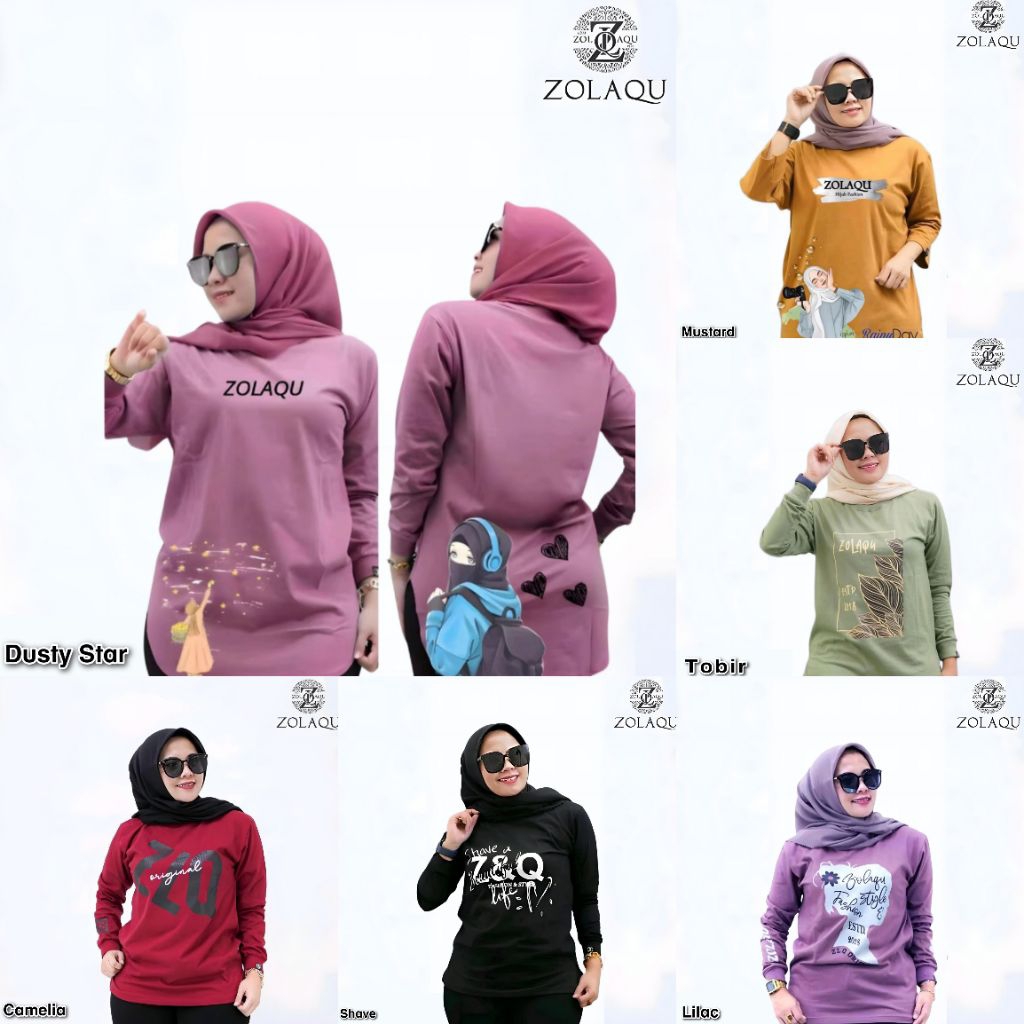 Kaos Zolaqu Original Terbaru Kaos Atasan Wanita Premium Bahan Katun Premium Kaos Seragaman Kaos Cewe