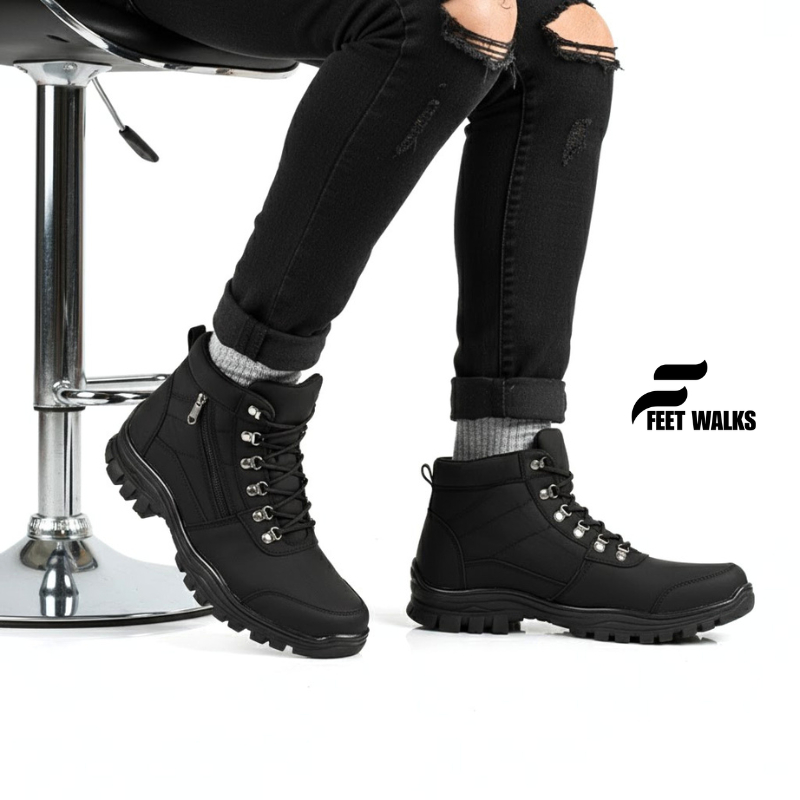 BestPromo Sepatu Safety Boots Pria - Sepatu Safety Ujung Besi Kerja Proyek Bangunan