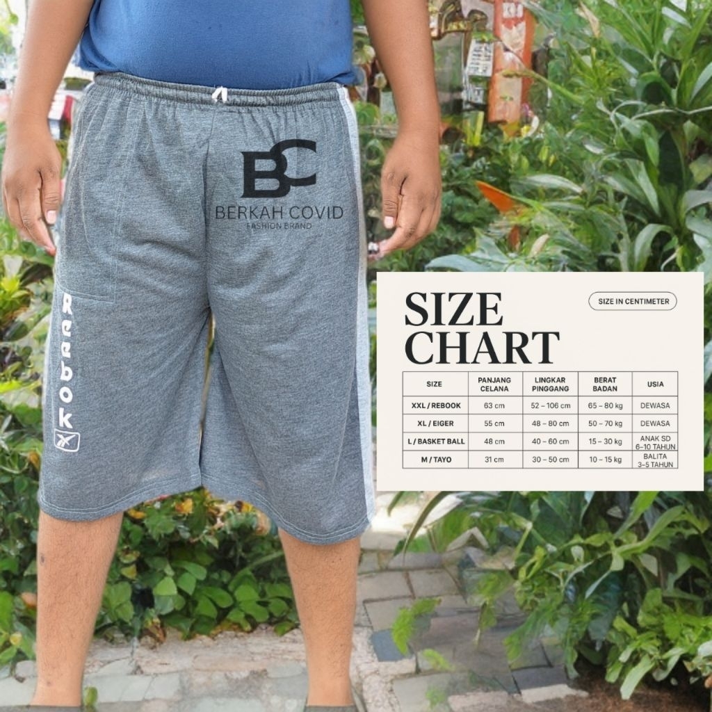 MST - Misty Celana Pendek Kolor Jumbo - Celana Pendek Santai - Kolor Dewasa - XXL s/d XXXL - MST