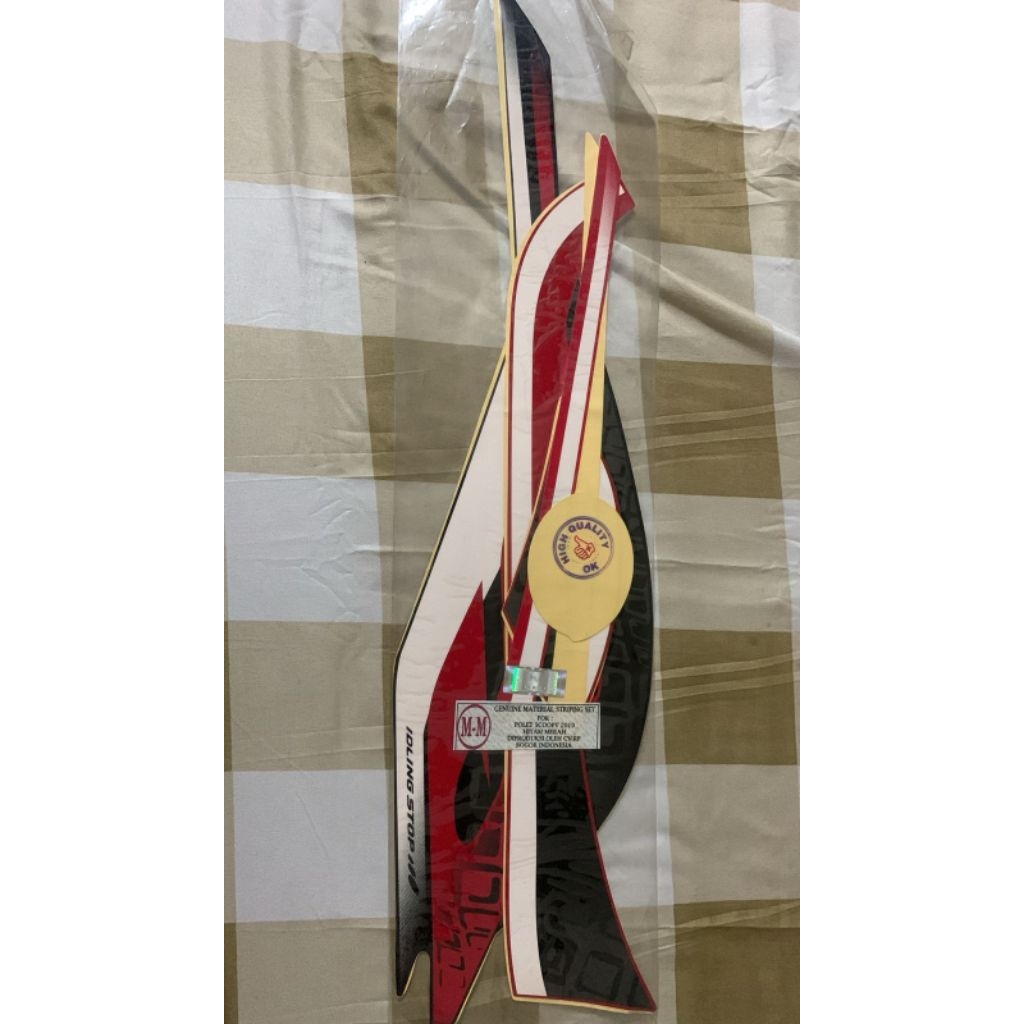 striping scoopy 2019 hitam merah
