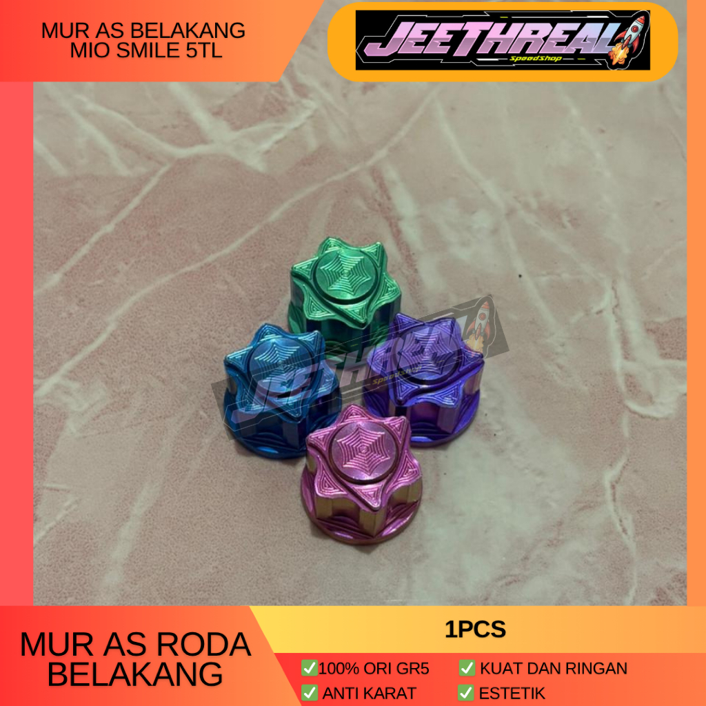 Titanium Mur as roda belakang Mio Smile, 5TL Gr5