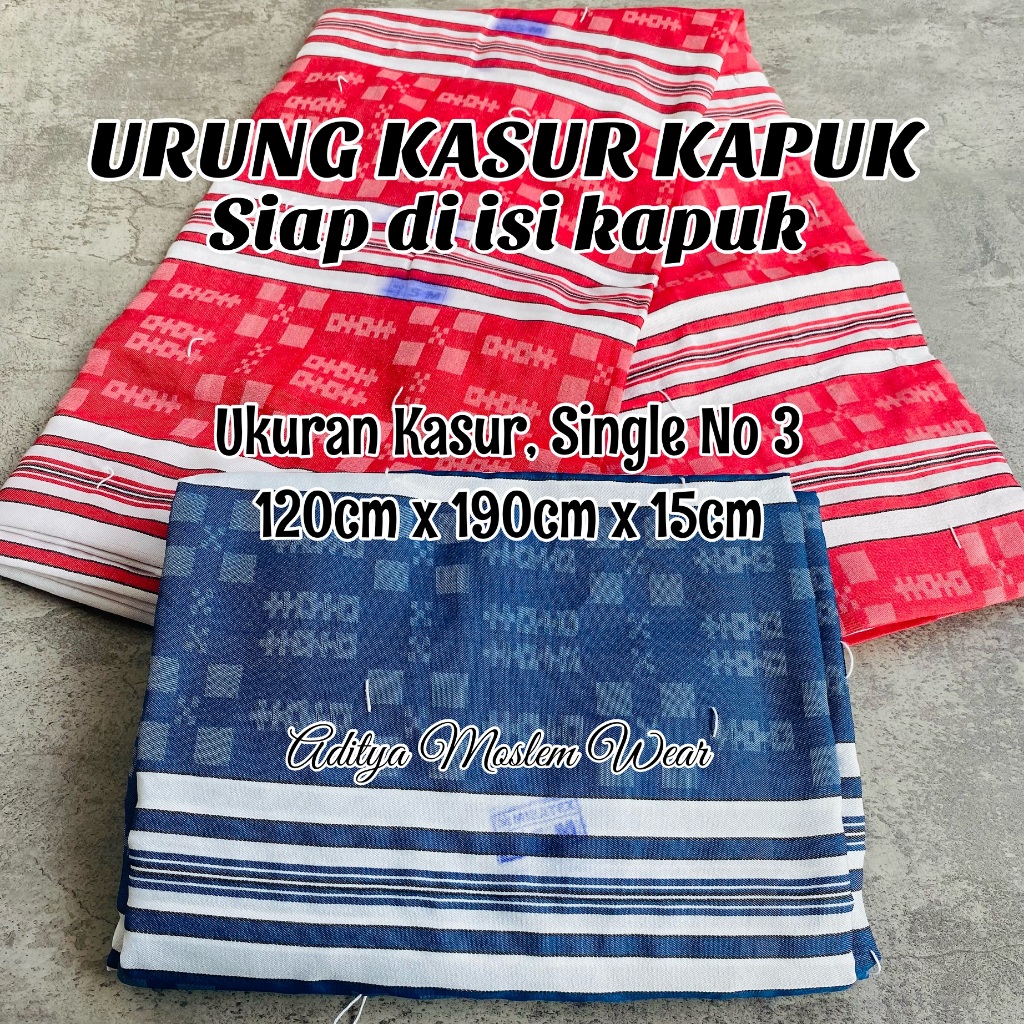 Urung Kasur Kapuk Dames Motif Salur No 3 / Sarung Kasur Isi Kapuk / Kulit Kasur Kapuk