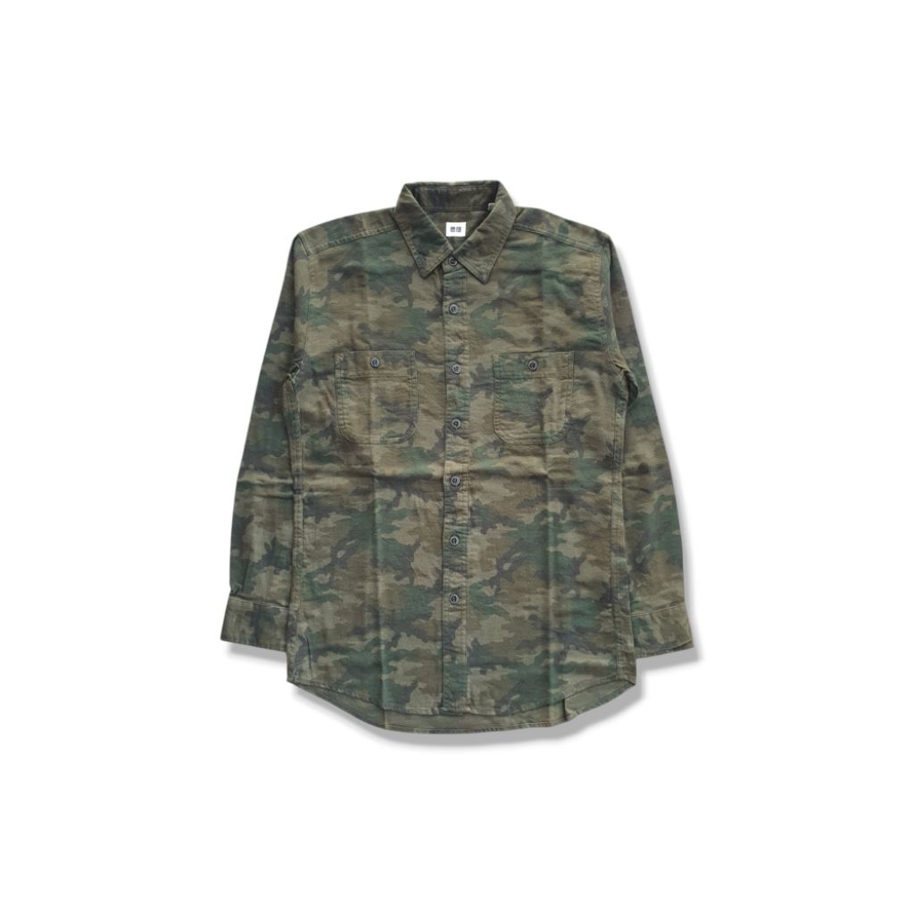[Size M] Flanel Camo UNIQLO - Original 01