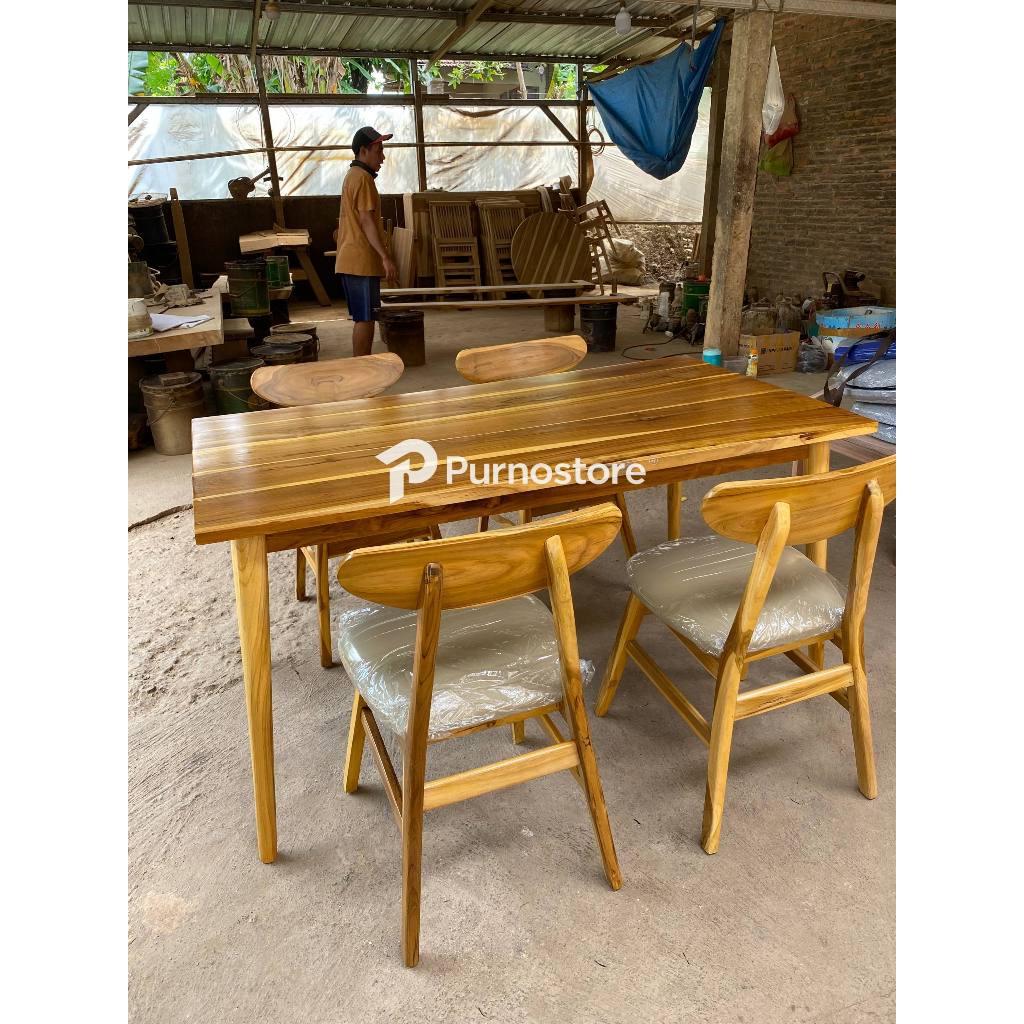 kursi ropan set meja jati, kursi ropan, meja cafe jati