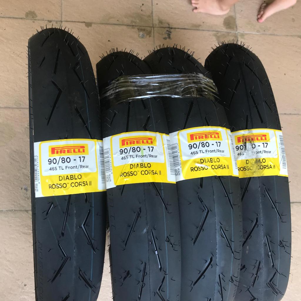 Ban Pirelli Diablo Rosso Corsa II 90/80-17 Ring 17 Ban Race Pirelli Diablo Rosso Corsa 2 90 80 17