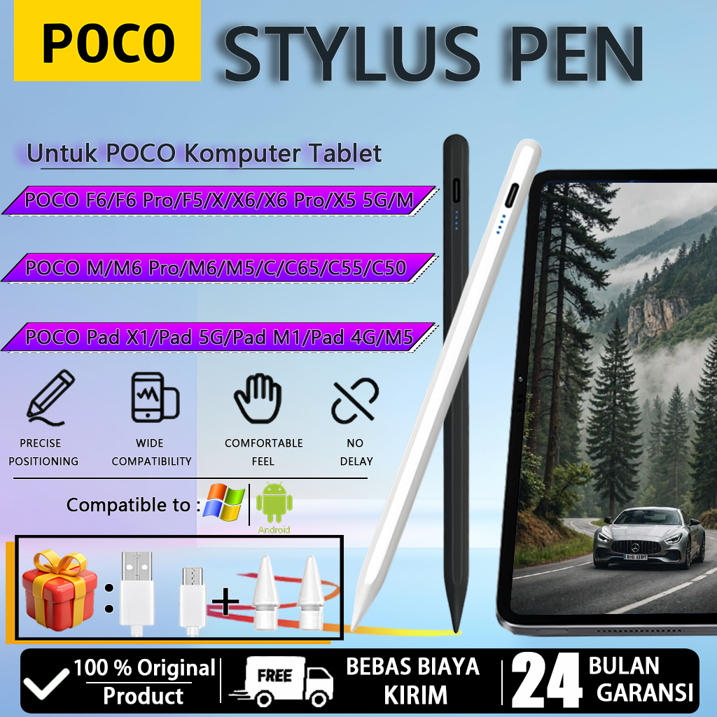 [100% Asli Garansi 24 Bulan][2025NEW][COD]POCO Stylus Pen,  For Android POCO Pad X1/F6/X6/M6 Pro/C65