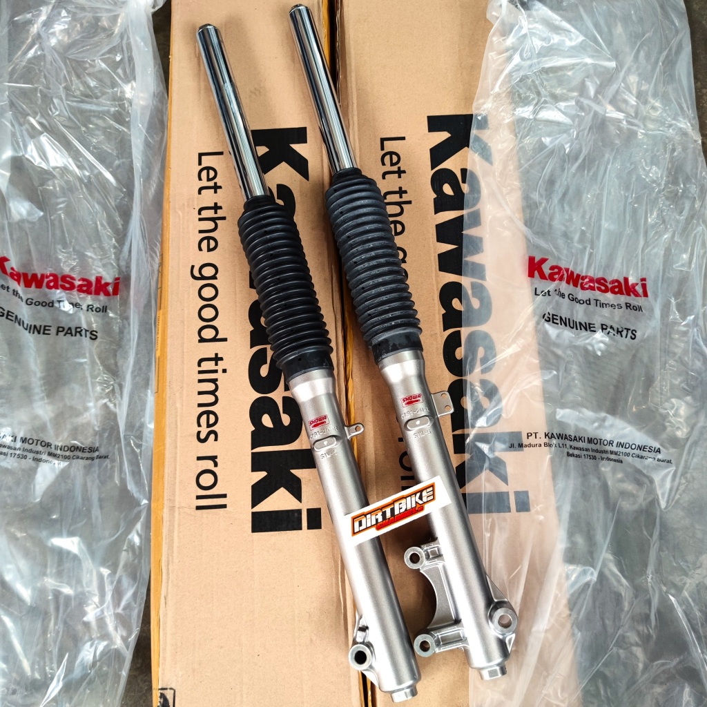 DAMPER ASSY As Shock Depan + Tabung Standar KLX 150 DTRACKER OLD KLX 150 S Short ORIGINAL KAWASAKI