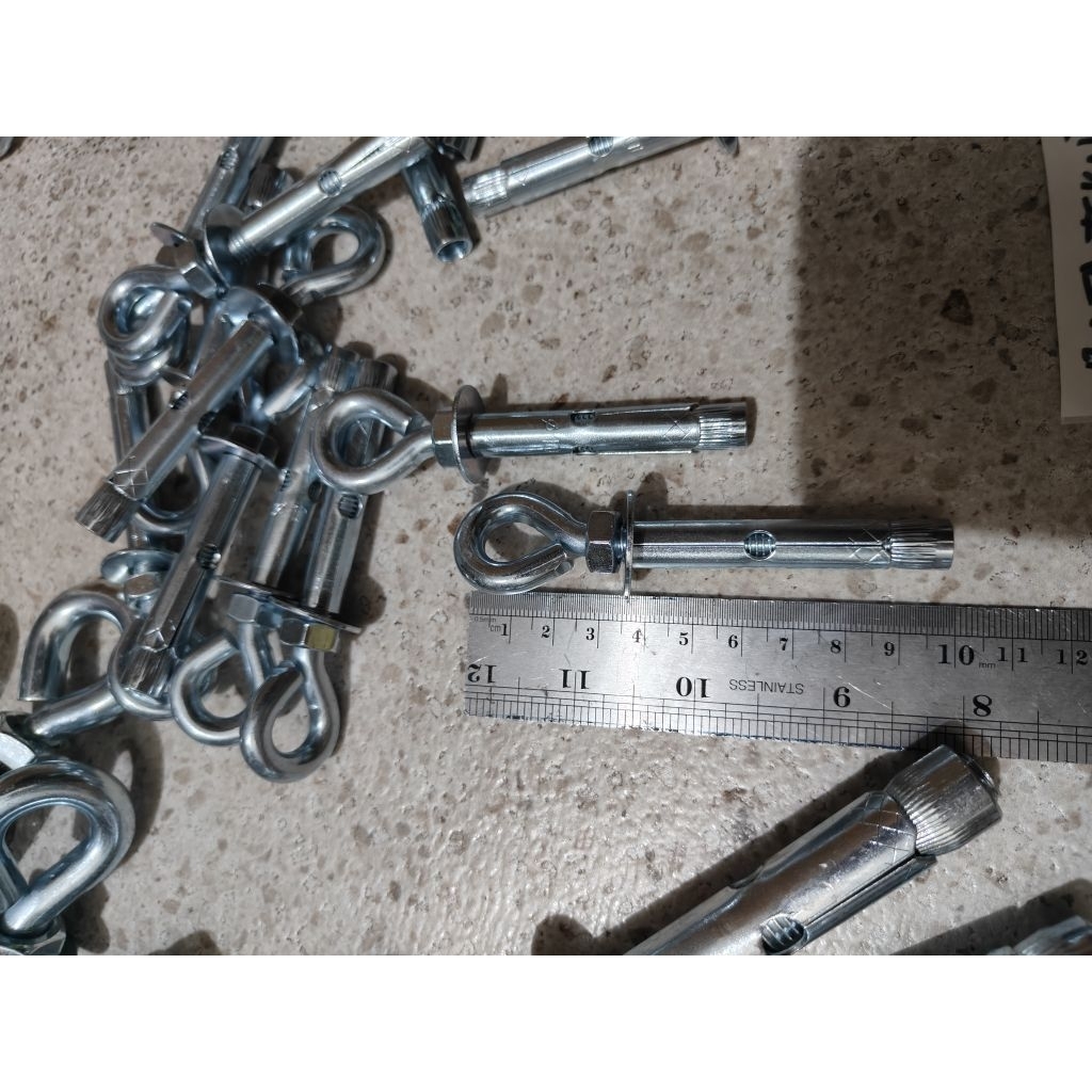 eye dynabolt M10 x 60 mm Galvanis / eye anchor bolt M10x 60mm / eye bolt m10x60 mm/ eye anchor bolt 