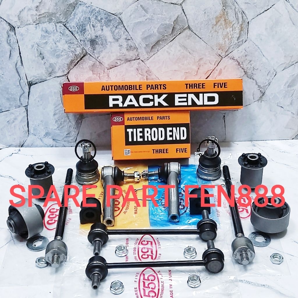 Paketan Paket Kaki Kaki Depan 14Pc Avanza Xenia Th 2004-2011 Tie Rod Rack End Link Stabilizer Karet 