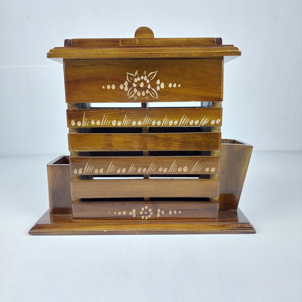 Tempat Sendok Dari Kayu Jati Kerajinan Jepara