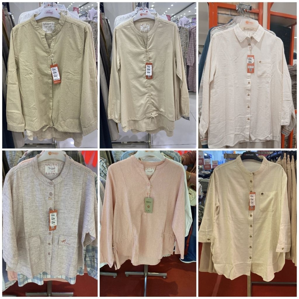 Blouse Triset Casual Promo Diskon 439