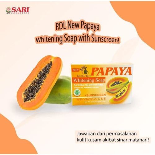 Sari Cosmetics - Sabun Papaya RDL Original extract Carica pepaya whitening