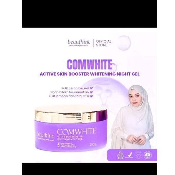 COMWHITE ACTIVE SKIN BOOSTER WHITENING NIGHT GEL HB UNGU BEAUTHINC