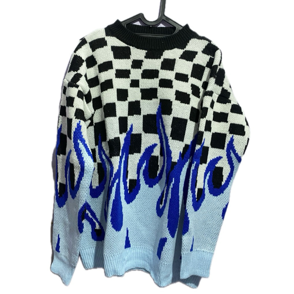 preloved sweater flame unisex