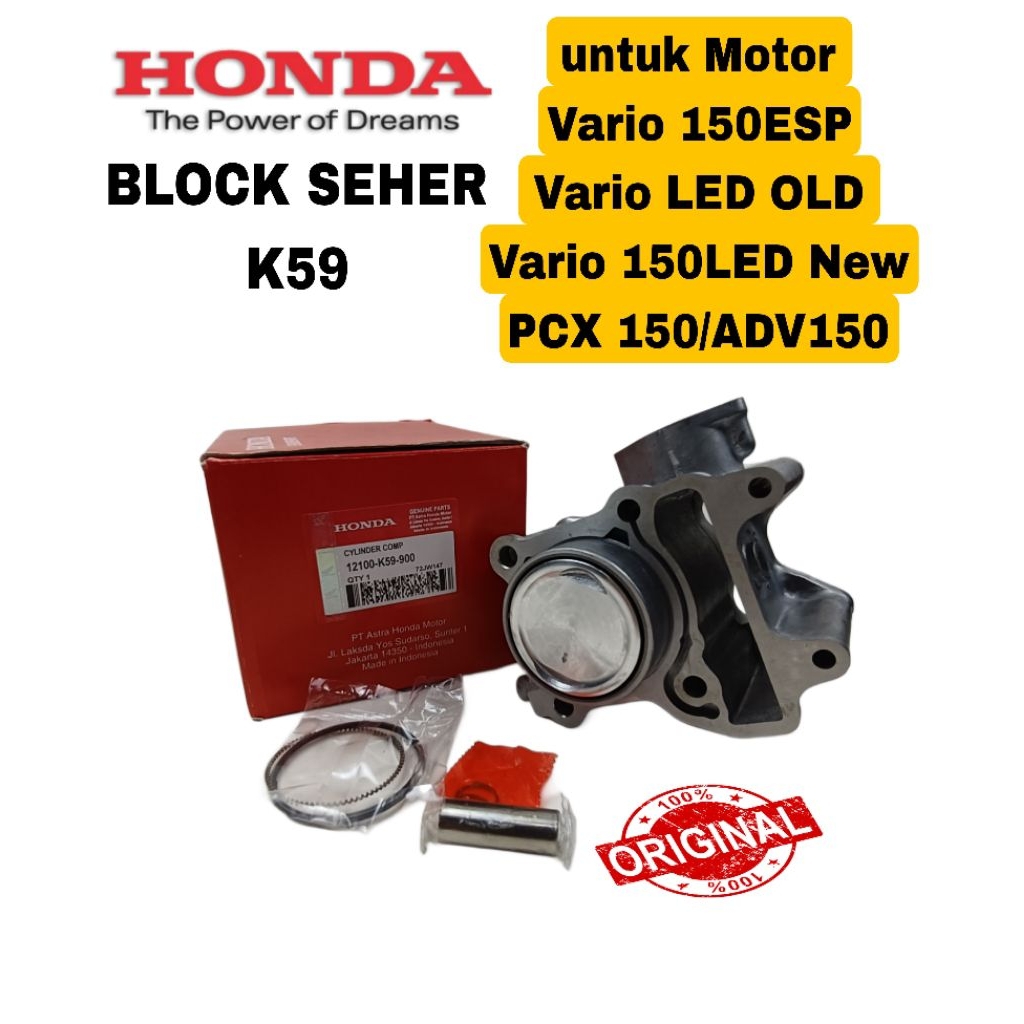 BLOCK SEHER SET K59 HONDA Vario 150ESP, Vario 150LED New, ADV 150, PCX 150