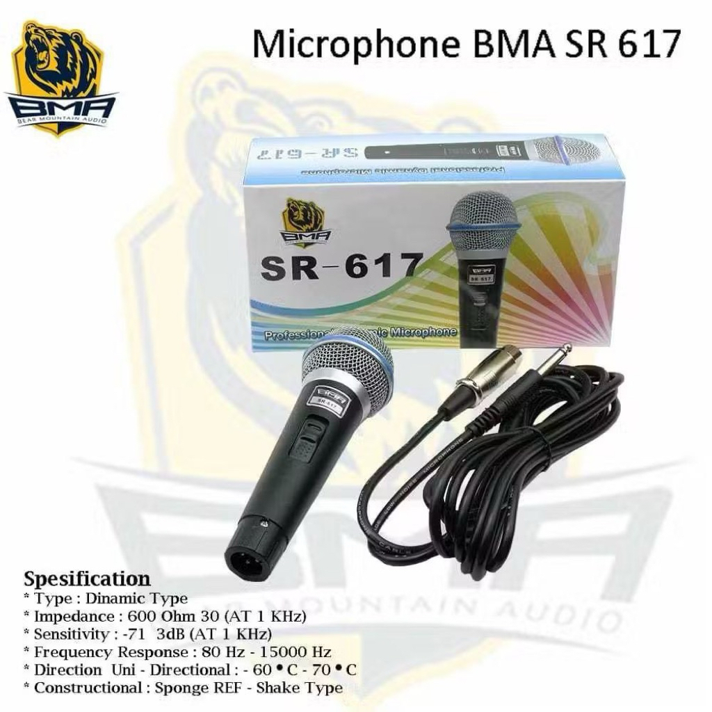 MIC KABEL BMA SR-617 microphone kabel BMA SR 617 MIC KABEL BMA SR-617