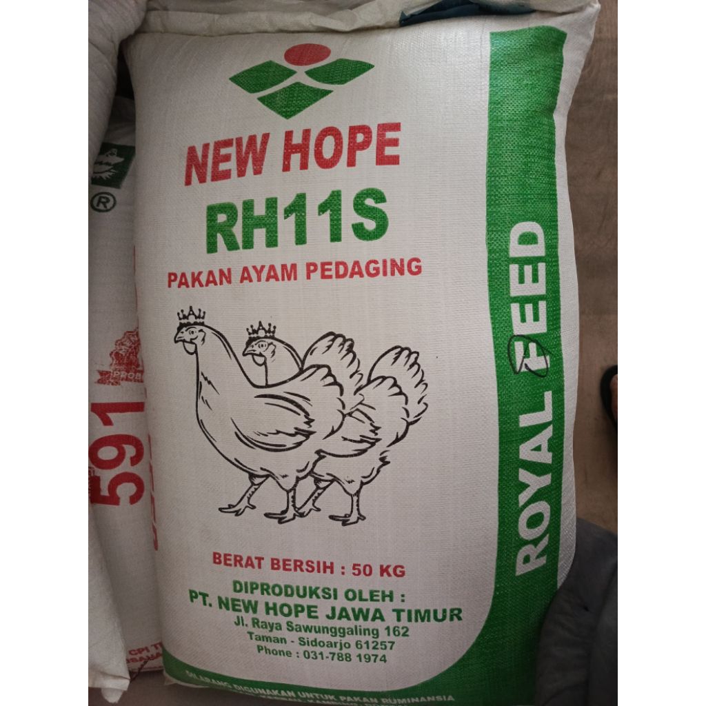 ( 50 Kg ) RH11S. Pakan Ayam Pedaging.