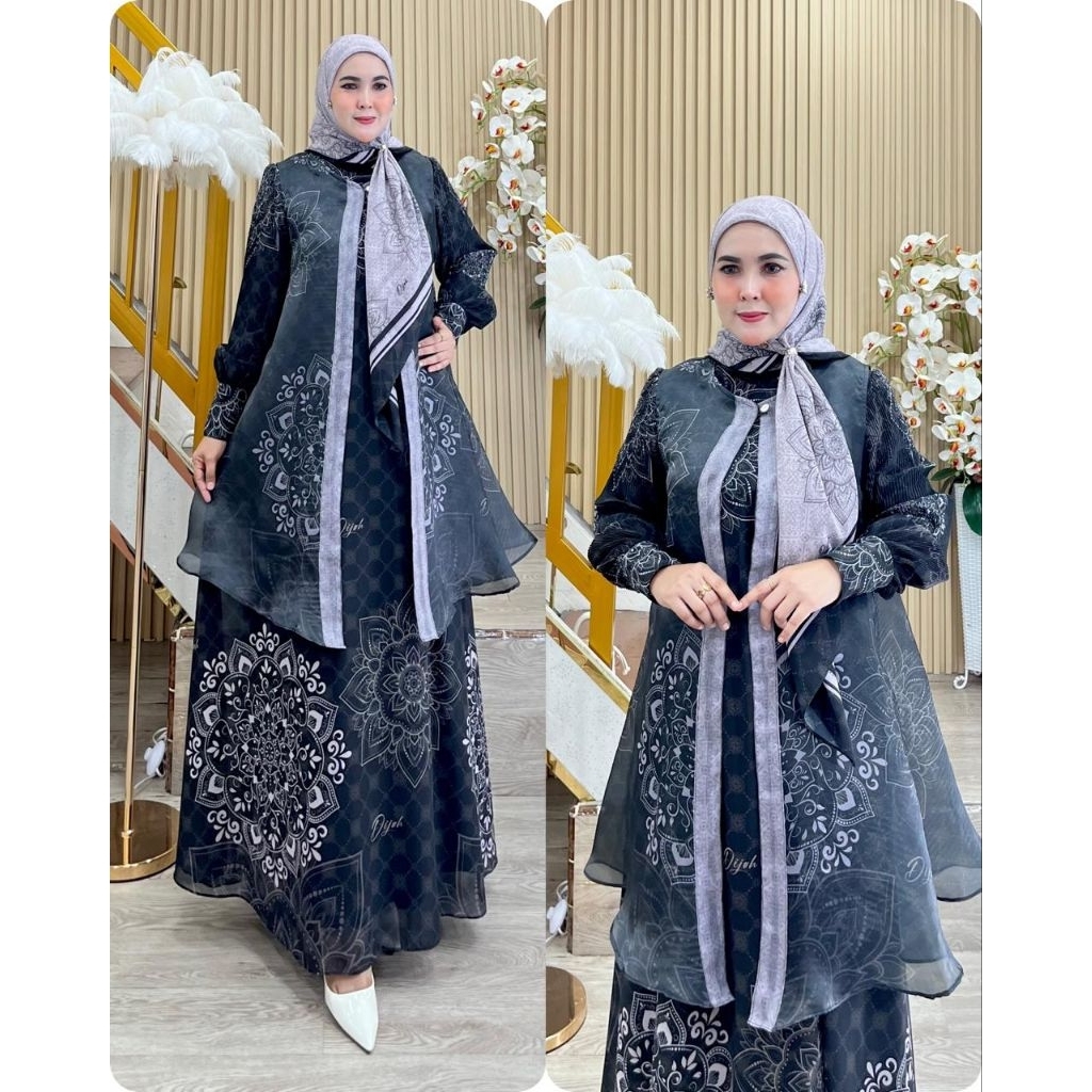 GAMIS SET SCARF BY DIJAH SYARI