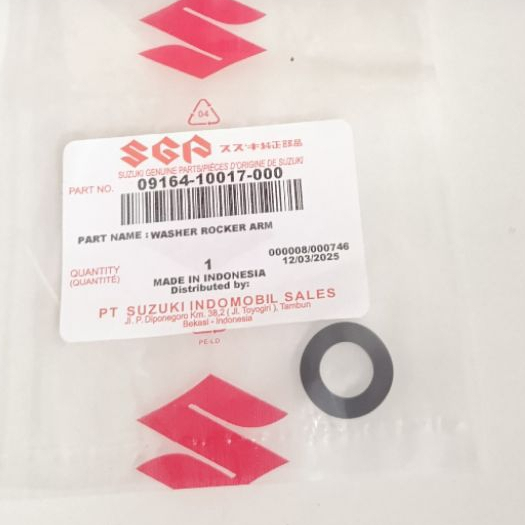 RING GELOMBANG RING WASHER AS PELATUK KLEP SUZUKI SMASH BARU SMASH TITAN ORIGINAL SGP 09164-10017-00