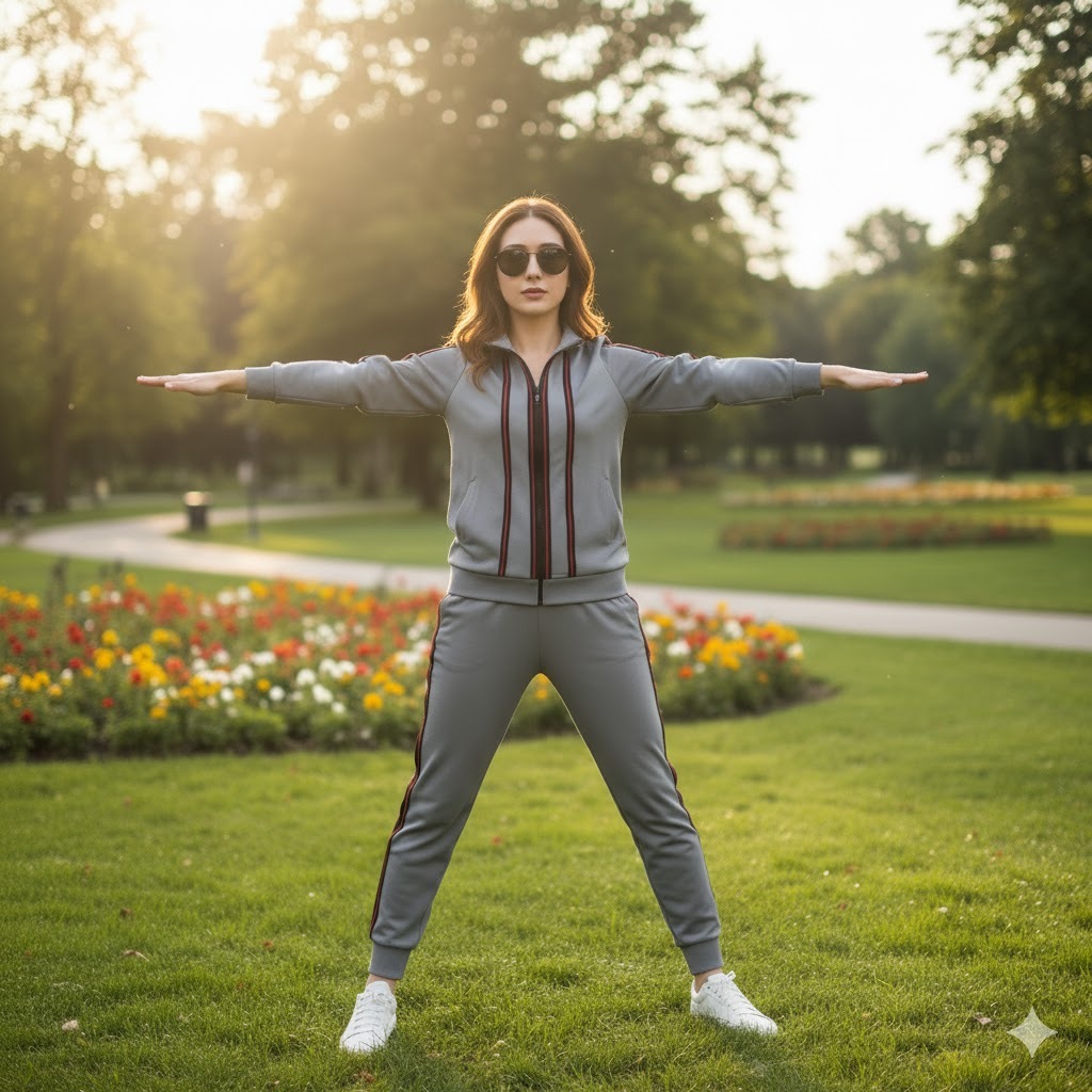 LRita SET Setelan Kaos Celana Olahraga Wanita Kancing Resleting Training Senam Zumba Lengan Panjang 