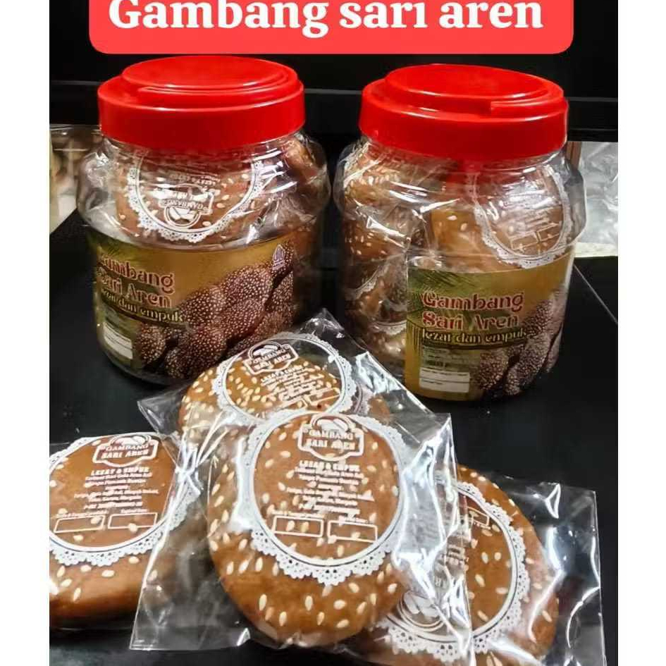 Roti Gambang Sari Aren Khas Bogor Gula Aren / kue Gambang isi 12 pcs 1 toples asli betawi