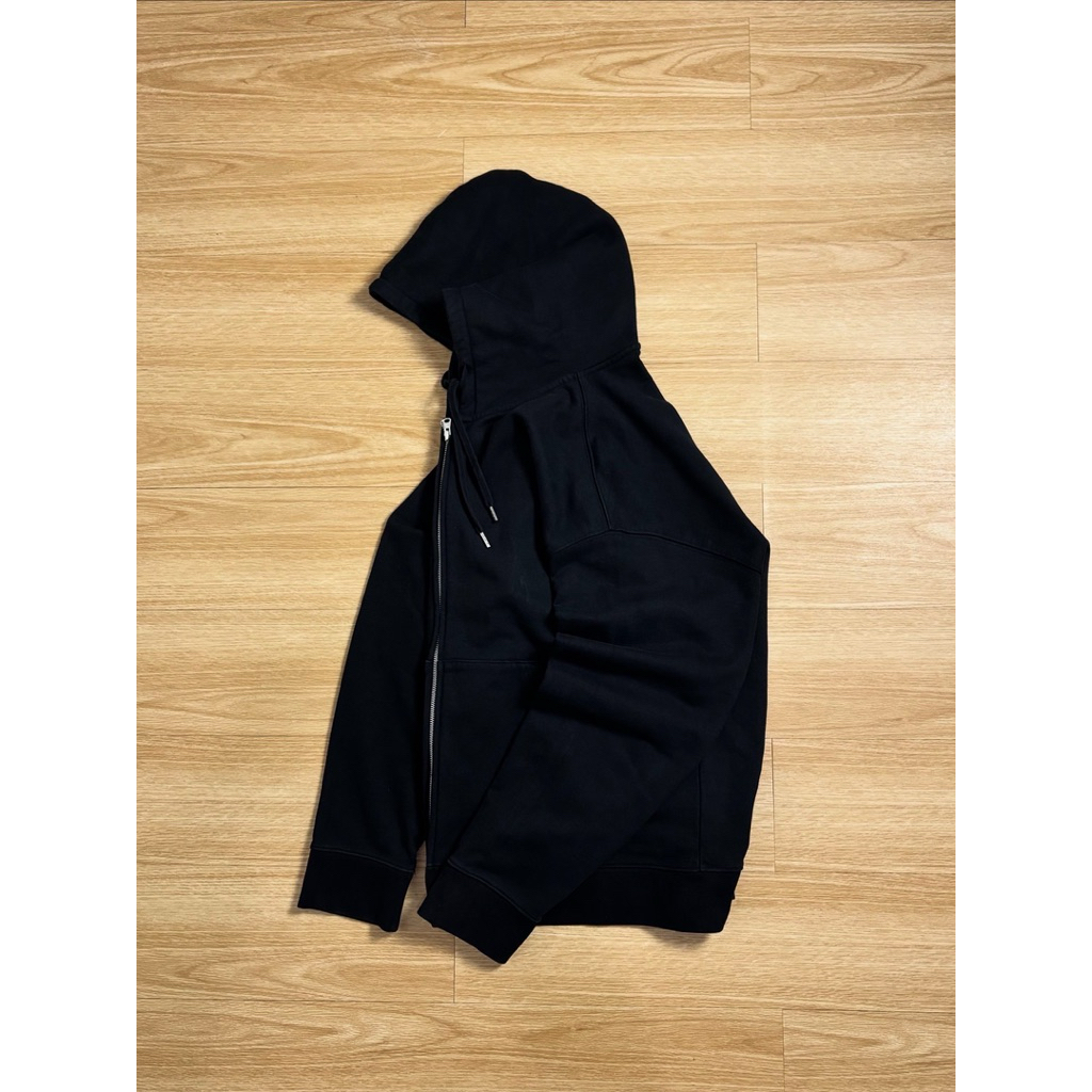 MUSINSA STANDARD ZIP HOODIE BLACK