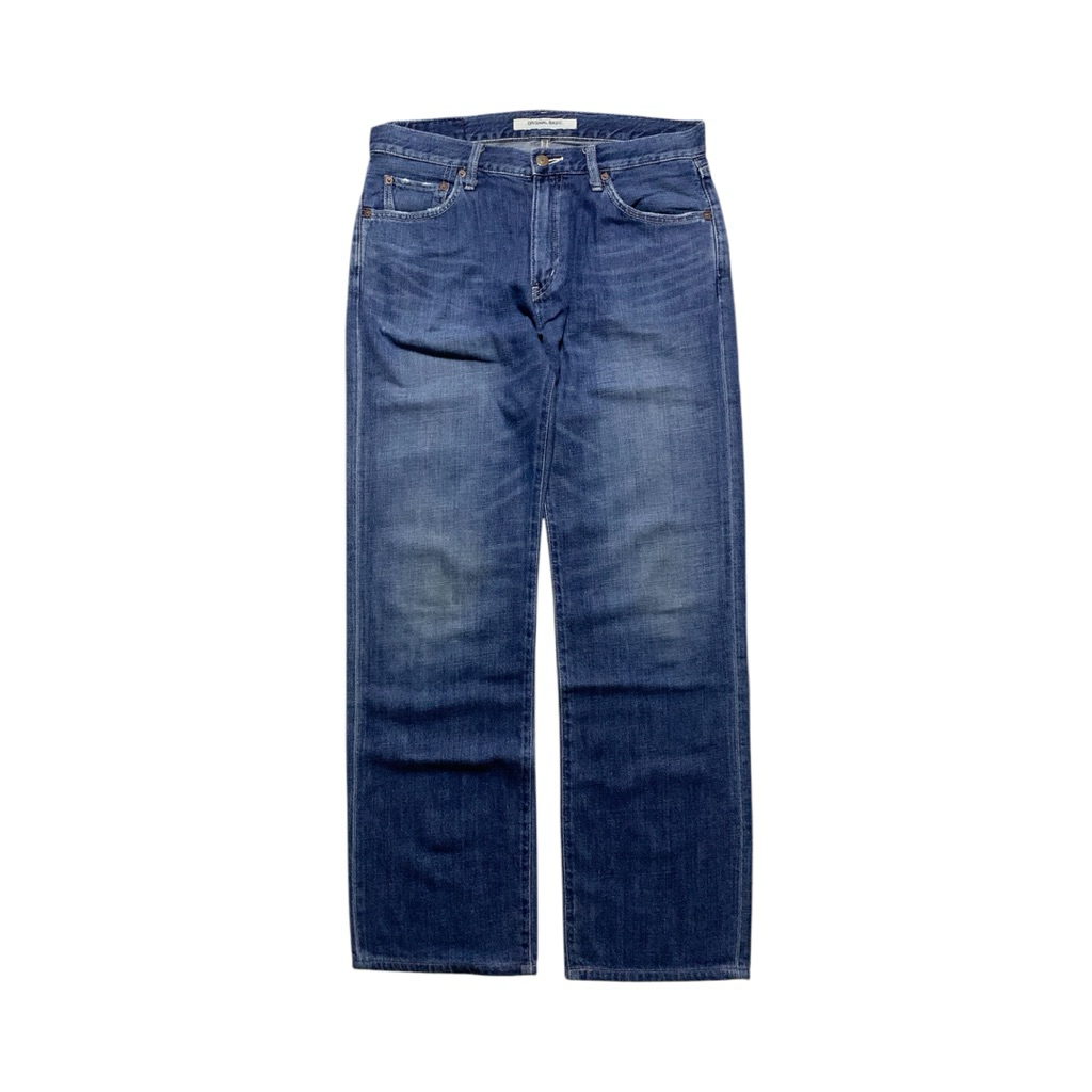 LONGPANTS JEANS UNIQLO S-002 ACCENT SELVEDGE