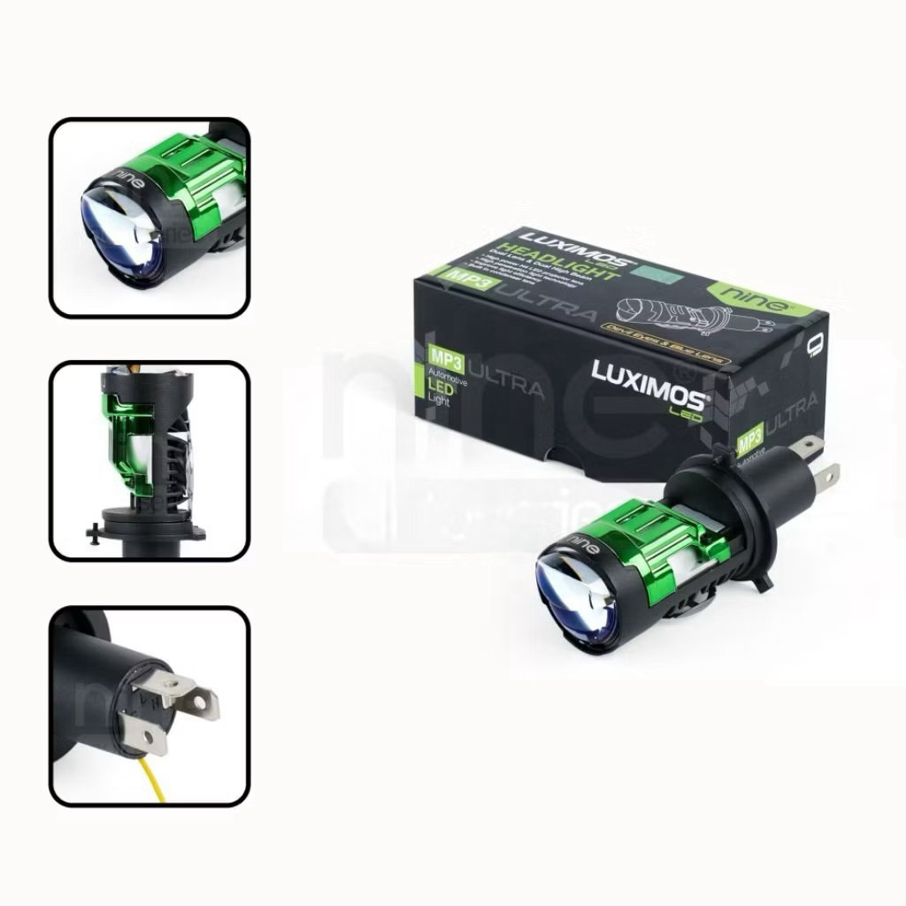 Lampu Led H4 Laser Motor dan Mobil 50Watt MP3ultra Super Terang Nine