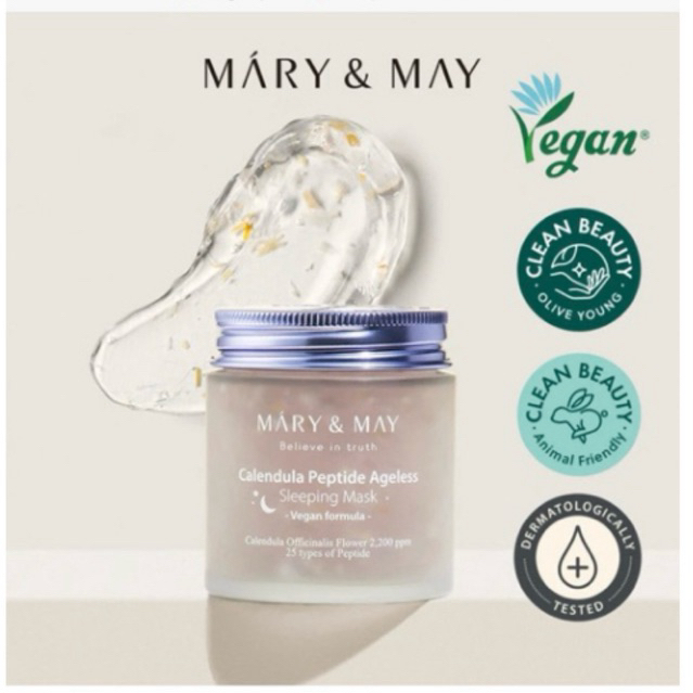Mary&May Vegan Calendula Peptide Ageless Sleeping mask