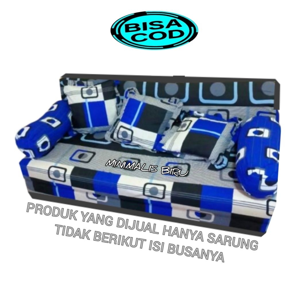 Sarung Sofabed Inoac dan Royal Tebal 20cm - Cover Busa Sofa bed Resleting Lipat 4 Ukuran 120x200 / 1