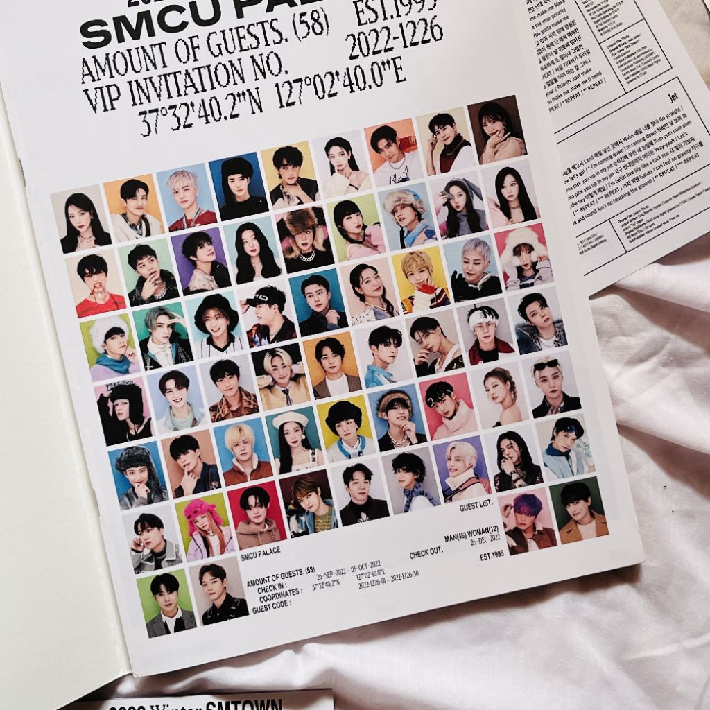[album] smtown smcu palace winter 2022 potrait book ver -pc only, kangta boa tvxq super junior snsd 