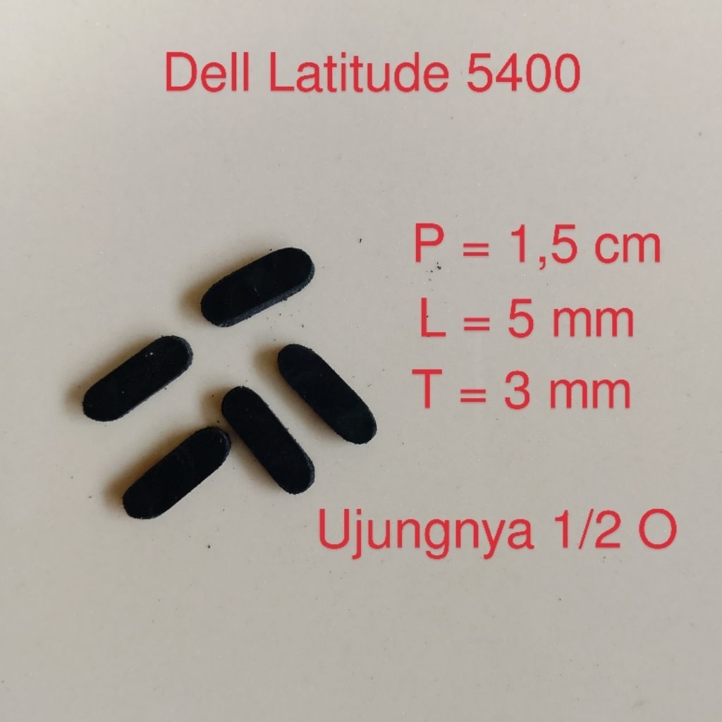 DIY UNIVERSAL Karet Kaki Laptop Dell Latitude 5400 | Rubber Feet Anti Slip | Dudukan Bawah | Harga S